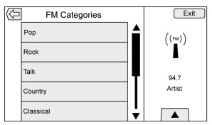 Buick Encore. AM-FM Categories
